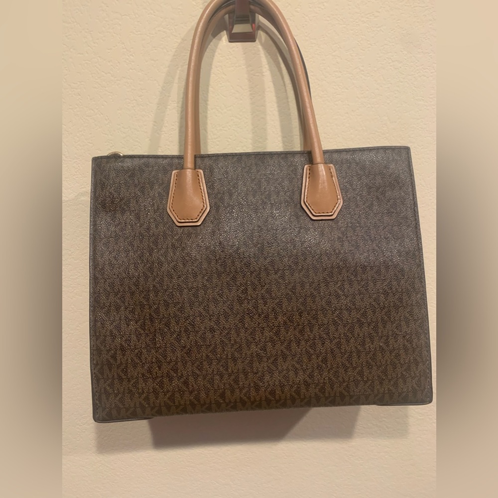 Michael Kors Mercer Stud Grommet Studio Large Tote brown - Picture 4 of 9